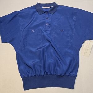 Vintage Laura and Jayne Women Blue Blouse Size 6